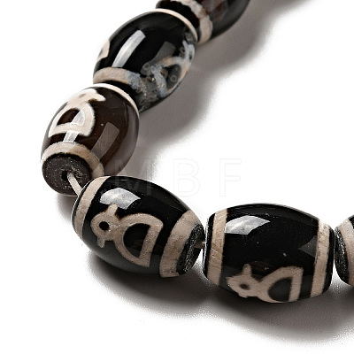 Tibetan Style dZi Beads Strands G-F726-A15-1