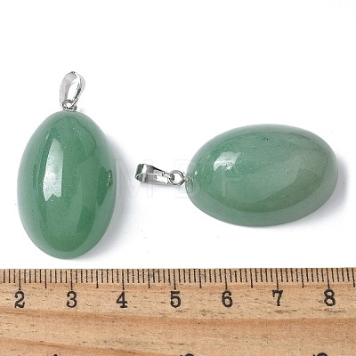 Natural Green Aventurine Pendants G-A259-03P-06-1