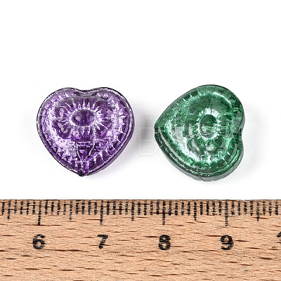Baking Paint Transparent Glass Beads DGLA-N018-26-1