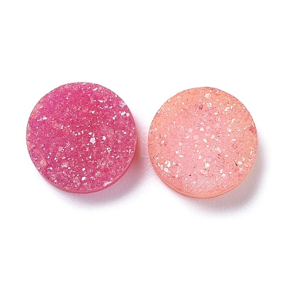 Natural Druzy Agate Cabochons G-L553-43A-01-1