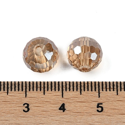 Transparent Electroplate Glass Beads EGLA-N002-31-G09-1