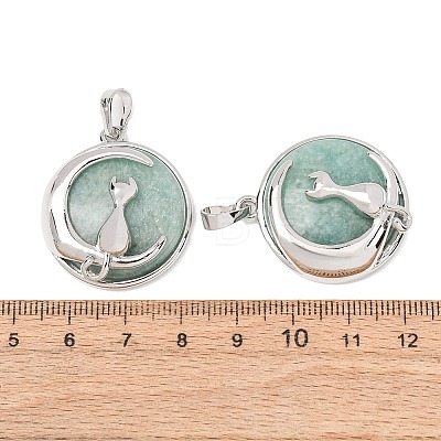 Natural Amazonite Pendants GG-CBA0251-10J-P-1