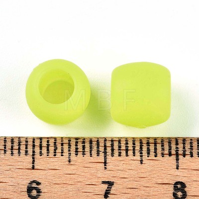 Frosted Opaque Acrylic Beads SACR-T017-08B-1