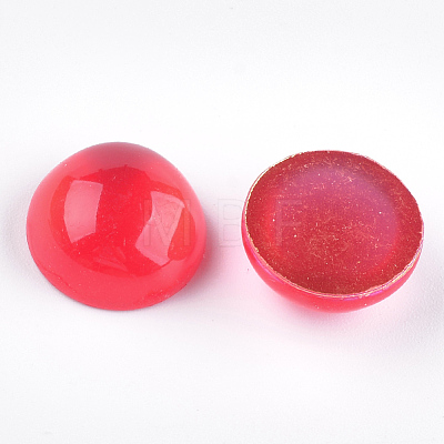Translucent Resin Cabochons RESI-S361-8mm-07-1