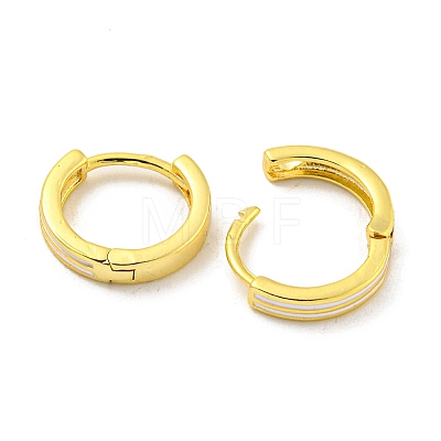 Brass Hoop Earrings EJEW-L211-14G-1