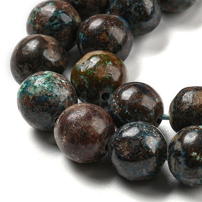 Natural Chrysocolla Beads Strands G-A219-A04-03-1