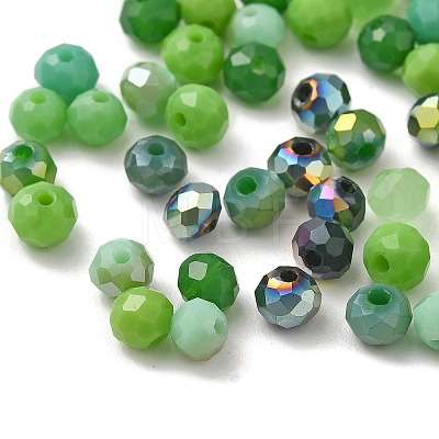 Electroplate Glass Beads GLAA-D020-01A-1
