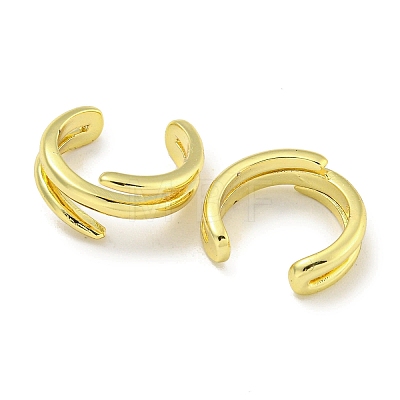 Brass Cuff Earrings EJEW-C104-066G-1