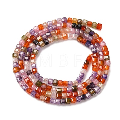 Cubic Zirconia Bead Strands ZIRC-P109-01A-12-1