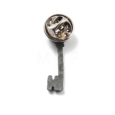 Retro Key Alloy Brooches for Backpack Clothes JEWB-V004-01A-1