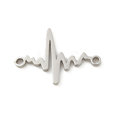 201 Stainless Steel Laser Cut Connector Charms STAS-R133-02P-02-1