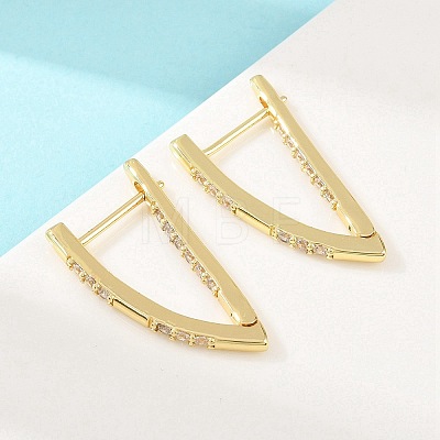 Brass Hoop Earrings EJEW-D348-02G-1