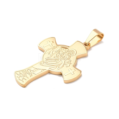 304 Stainless Steel Charms STAS-P421-05G-1
