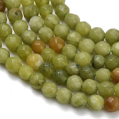 Natural Sinkiang Jade Beads Strands G-L642-F06-4mm-1