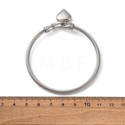 304 Stainless Steel Charm Bangles BJEW-K280-03P-1
