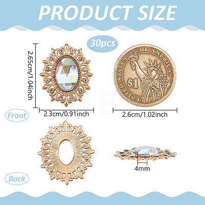 30Pcs Zinc Alloy Cabochons FIND-FG0005-56C-1