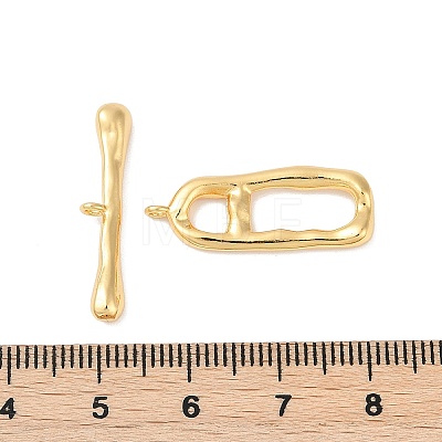 Brass Toggle Clasps KK-Q030-13G-1