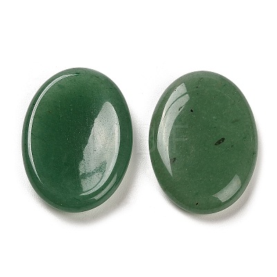 Natural Green Aventurine Oval Worry Stone G-R487-01G-1