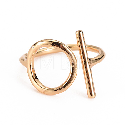 Brass Cuff Rings KK-S360-069-NF-1