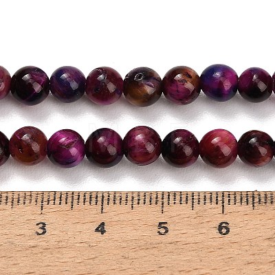 Natural Tiger Eye Beads Strands G-B133-A02-6mm-10-1