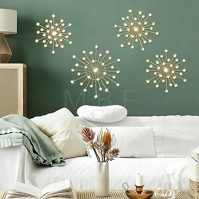 4Pcs Iron & Acrylic Wall Decorations AJEW-WH0871-55G-1