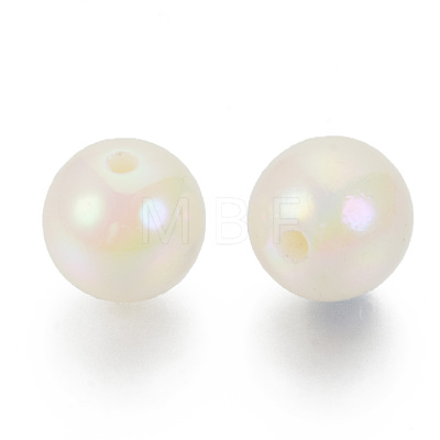 Acrylic Imitation Pearl Beads OACR-N010-024A-01-1