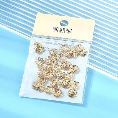 SHEGRACE Brass Beads Caps XGRPCU821-284G-1