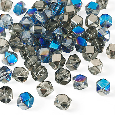 60Pcs 2 Colors Electroplate Glass Beads EGLA-TADJ0001-19A-1