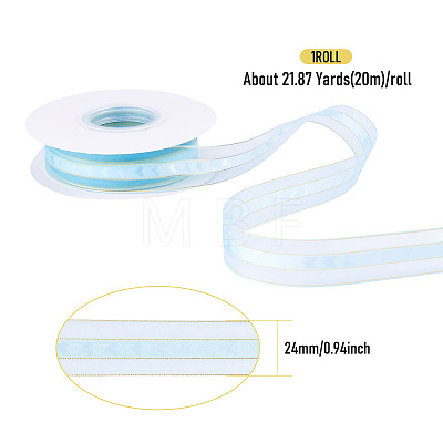 Polyester Lace Ribbon OCOR-TADJ0001-07G-1