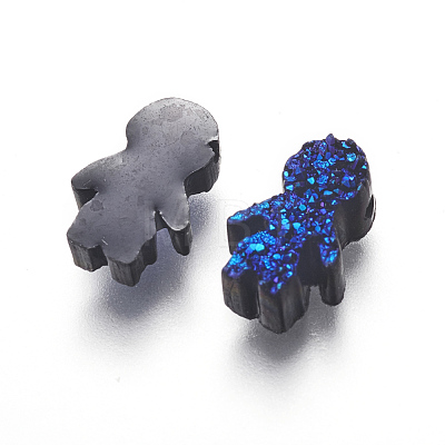 Imitation Druzy Gemstone Resin Beads RESI-L026-G03-1