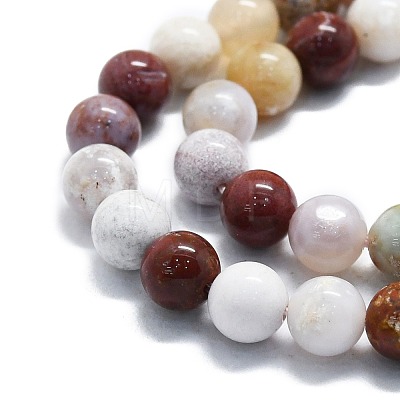 Natural Ocean Jasper Beads Strands G-P457-C02-06-1