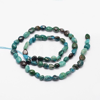 Nuggets Natural Chrysocolla Beads Strands X-G-N0164-10-1