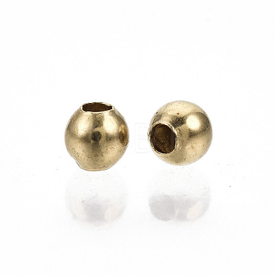 Brass Beads KK-R141-2.4mm-01C-NF-1