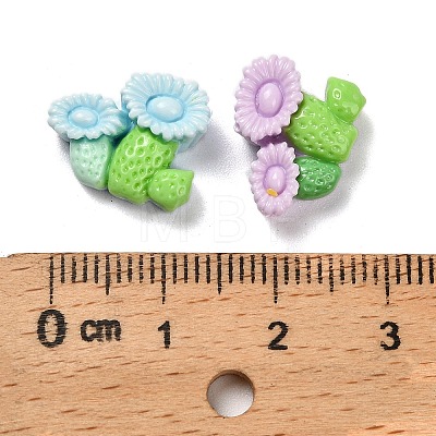 Opaque Resin Cabochons RESI-I068-01A-02-1