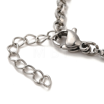 304 Stainless Steel Cable Chain Bracelets BJEW-C079-02P-1