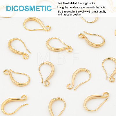 30Pcs Rack Plating Brass Earring Hooks KK-DC0002-38-1