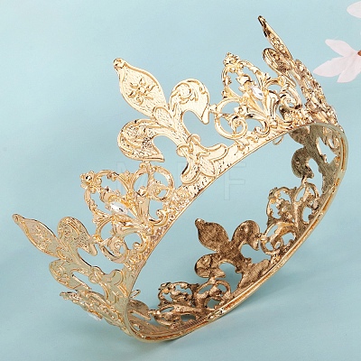 Alloy Rhinestone Hair Bands PW-WG7393C-01-1