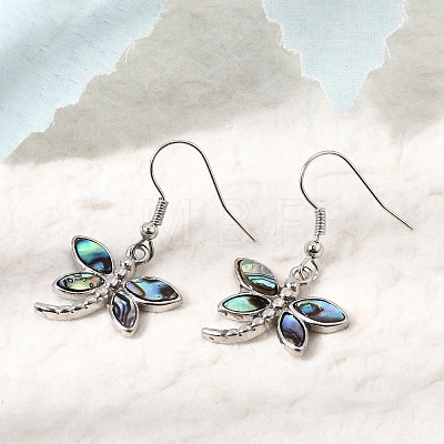Rack Plating Brass Dangle Earrings for Women KK-CBA69D1-01P-01-1