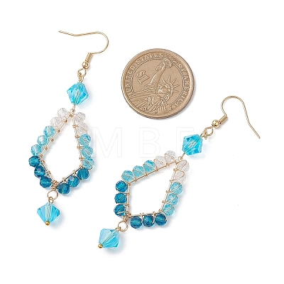 Glass Dangle Earrings EJEW-JE06868-02-1