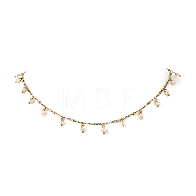 Natural Freshwater Pearl Bead Pendant Necklaces NJEW-JN06469-1
