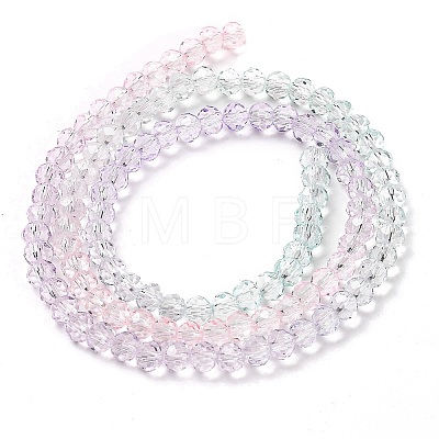 Transparent Painted Glass Beads Strands DGLA-A034-T3mm-A23-1