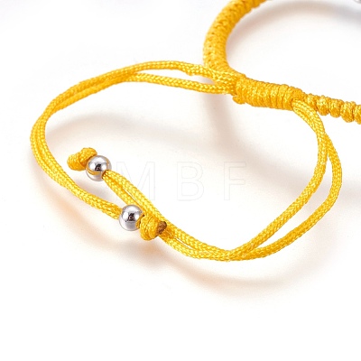 Nylon Cord Braided Bead Bracelets Making BJEW-F360-FP22-1