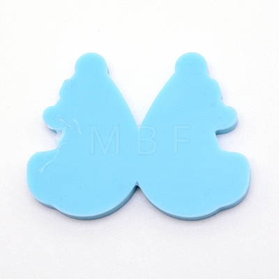 Teardrop with Lady Silicone Pendant Molds DIY-WH0175-56-1