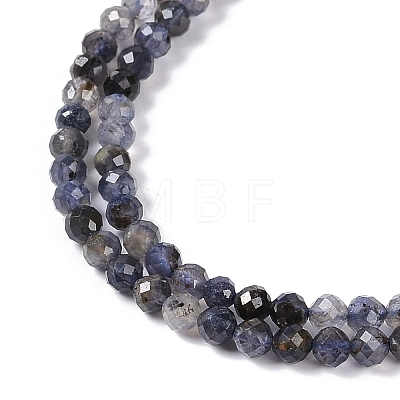 Natural Iolite Beads Strands X-G-G139-A11-03-1