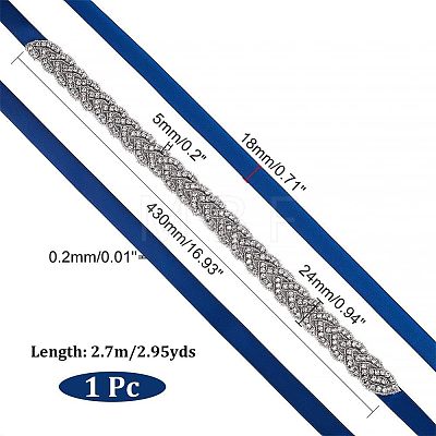 Polyester Bridal Belts DIY-WH0043-02C-1