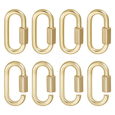 Unicraftale 6Pcs Alloy Screw Carabiner Lock Charms FIND-UN0003-31LG-1