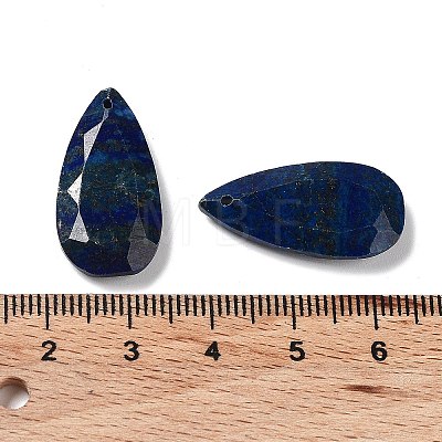 Natural Lapis Lazuli Faceted Pendants G-D082-01D-1