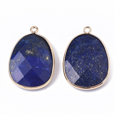 Natural Lapis Lazuli Pendants G-T131-08A-1