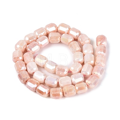 Anti-Tarnish Electroplate Glass Beads Strands EGLA-N027-03A-07-1