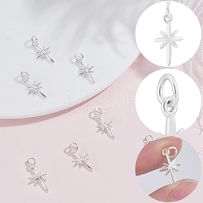 6Pcs Brass Pendants KK-BBC0026-01S-1
